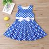 Kids Girls Vintage Dress Polka Dot Princess Swing Rockabilly Party Dresses