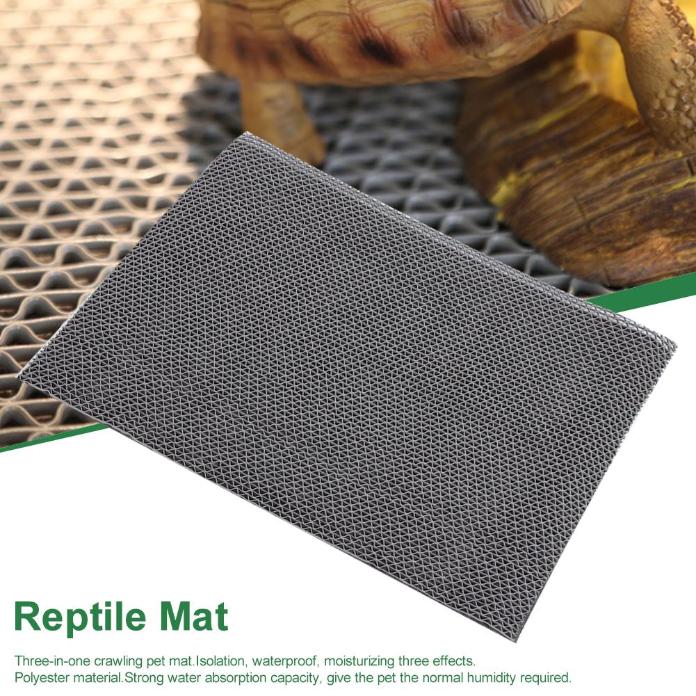 3 in 1 PVcPolyesterPlastic Isolation Waterproof Moisturizing Mat Reptile Carpet(60*40CM )