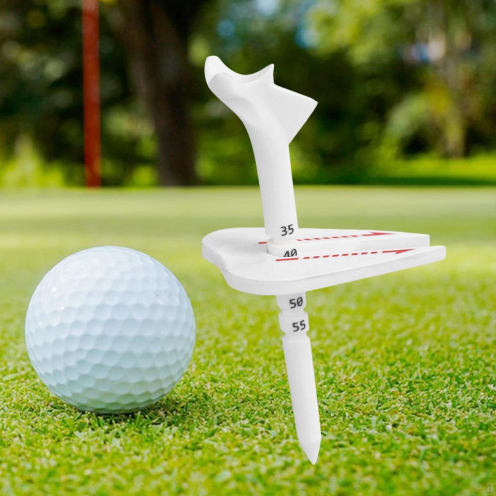6 Pieces Golf Tee Adjustable Height Holder Positioning Unbreakable Material Suitable for Outdoor