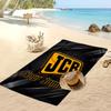 JCB Custom Beach Towel, Print Your Name Text Lightweight Absorbent Towel for Swimming Travel