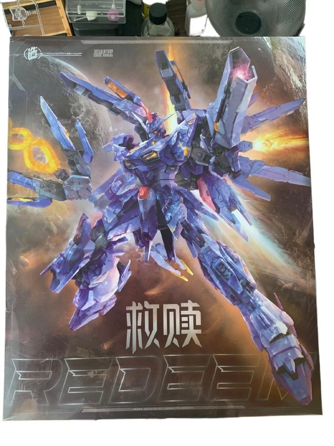 ZAOWORKSHOP 1/100 Redeem Saint Armor Plastic Model Kit Assemble Mecha Toy Robot Action Figure With Stand Home Ornament Boy Gifts