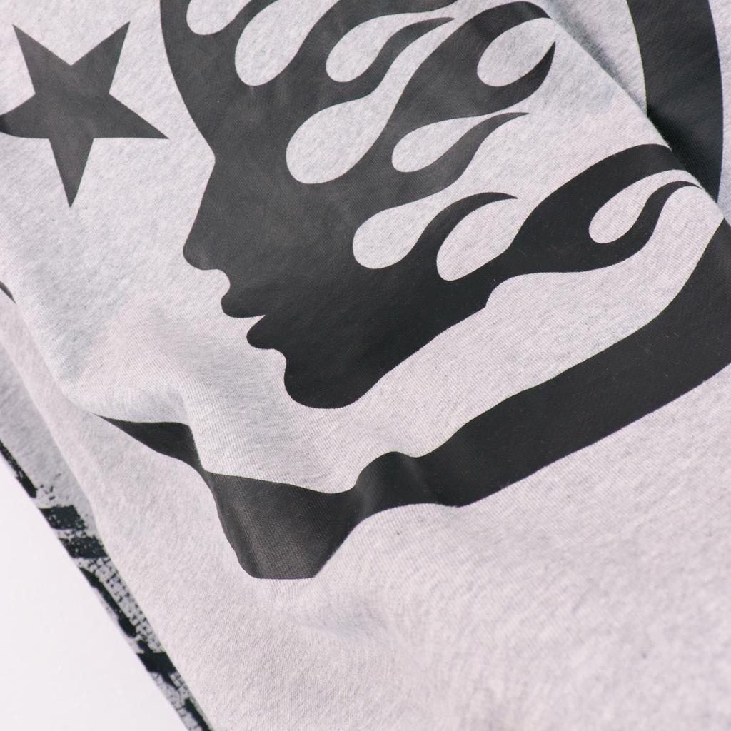 Hellstar Print Retro American Logo Hooded Sweatshirt