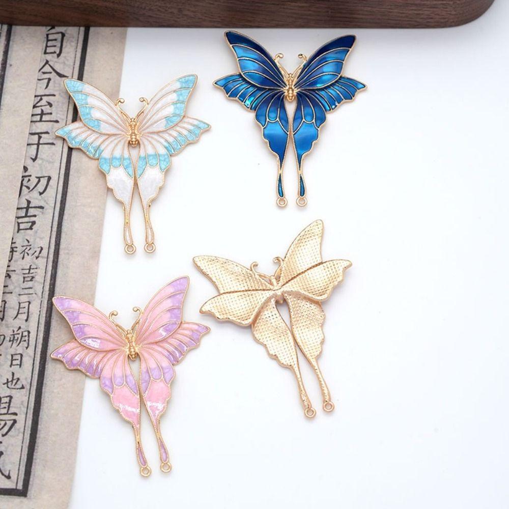 Alloy Material Butterfly Clothing Accessories Butterfly Brooch Pendant Handmade Accessories