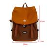 Fashion Nylon Outdoor Backpack Color-blocked Lightweight Travel Rucksack Large Capacity Students Schoolbag
