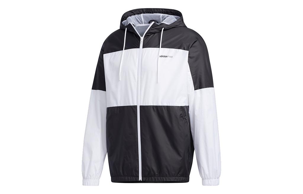 Adidas Neo Jackets Men's Black Hooded Moderate Instructor GJ8770
