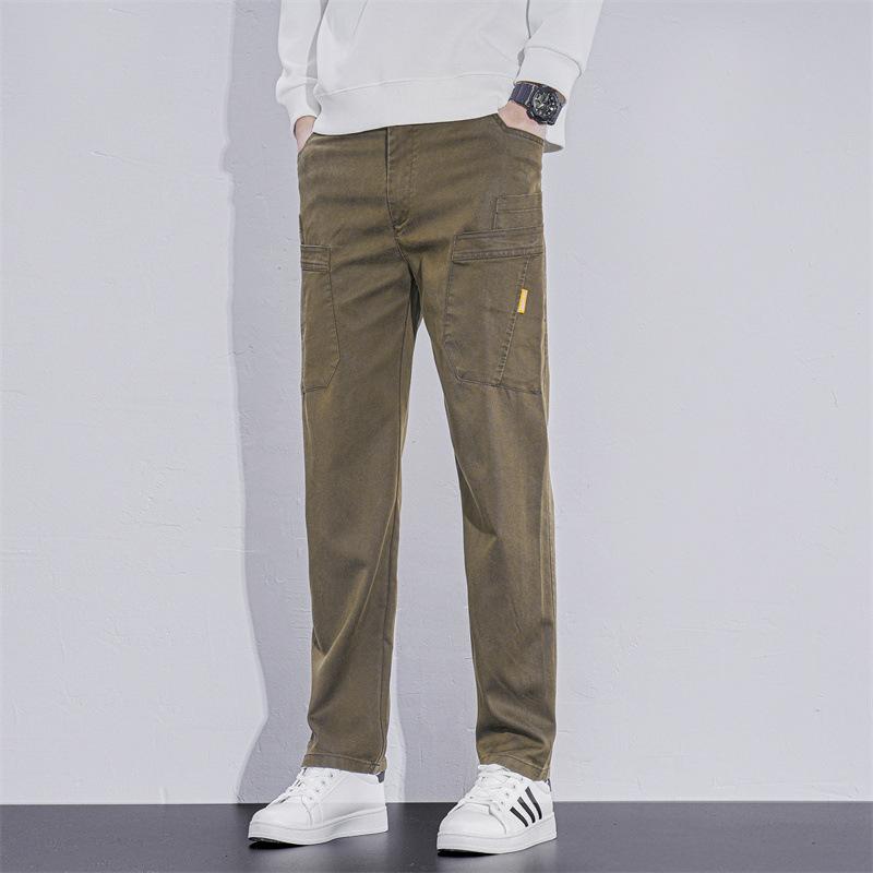 Autumn and winter new versatile and comfortable men's business casual pants wear-resistant straight trendy men's pants