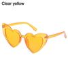 Accessories Women Clout Goggle Heart-Shaped Sunglasses Vintage Sunglasses UV400 Protection Eyewear