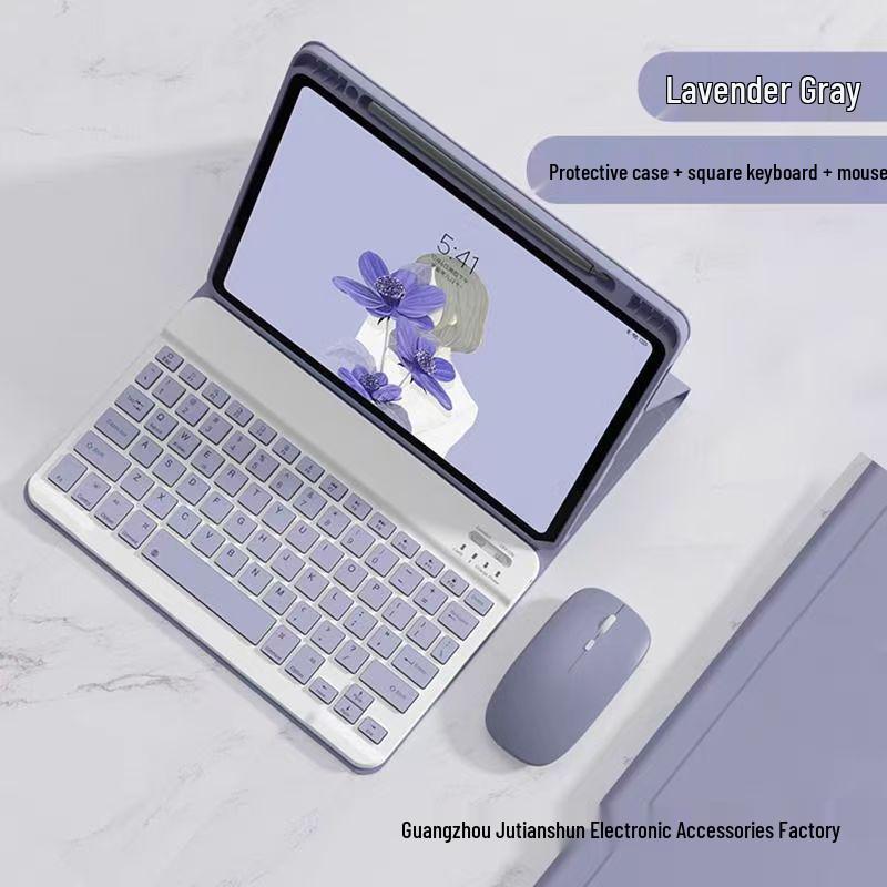 Compatible Protective Leather Case with Bluetooth Keyboard for iPad 11th Gen A16 Tablet - Spanish Layout.