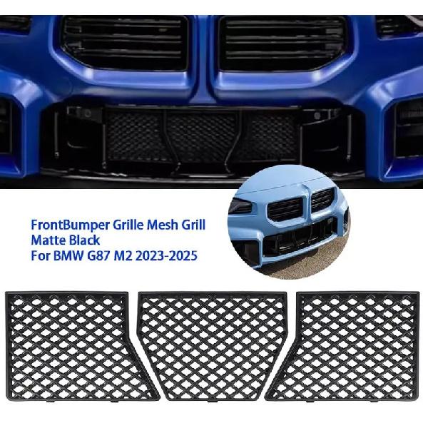 Kit Rete Griglia Paraurti Anteriore Auto 3 Pezzi Progettato Per Integrazione Senza Soluzioni di Continuità e Flusso d'Aria Migliorato Per Parte Auto BMW G87 M2 -2025