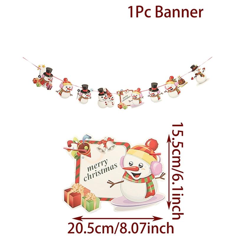 Christmas Banner Garland Merry Christmas Decoration For Home 2025 Xmas Tree Ornaments Gifts Navidad Noel Happy New Year 2025