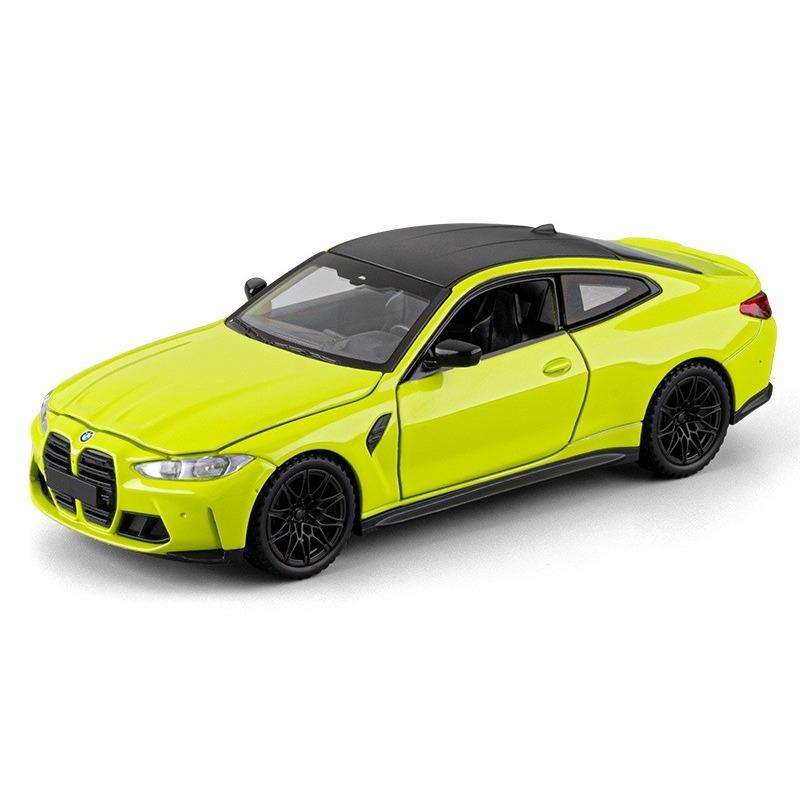 1/32 Metal Die-cast BWM M4 Sports Car Model Pull-back Children's Toy Car Desktop Ornament Halloween Christmas Boy Gift
