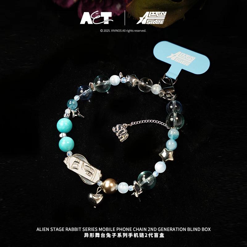 Official Man Yufan Alien Stage Rabbit Series 2nd Gen Phone Chain Bracelet Anime Fashion Toy Peripheral Gift For Girls