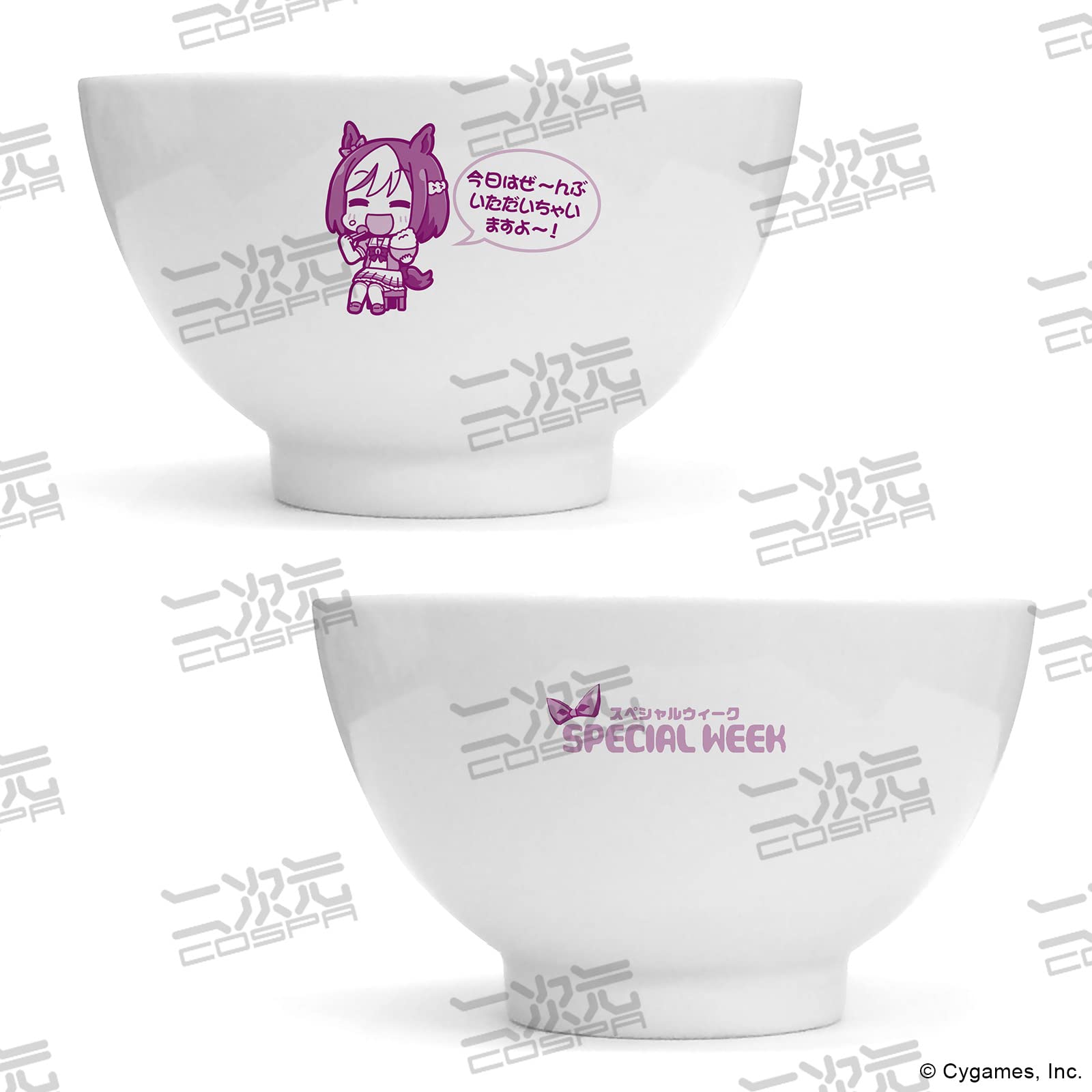 

COSPA Uma Musume Pretty Derby Special Week x Ceramic Bowl, Approx. 14 H8.5cm, белый
