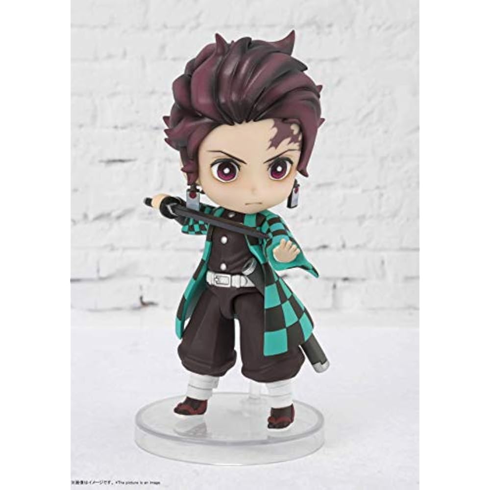 TAMASHII NATIONS Figuarts Mini Demon Slayer Kamado Tanjiro Approx. 90mm PVC & ABS Pre-painted Act...