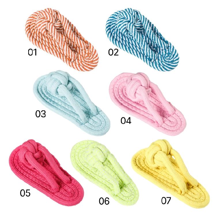 Haustier Hund Kauspielzeug Knoten Baumwollseil Hausschuhe Haustier Spielzeug Zähne reinigen Bissfest