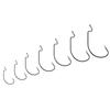 50pcs High Carbon Steel Crank Offset Fishing Hooks for soft Worm Baits Barbed Sharp Hook Big Wide Gap Crank Hook 7 Size Fishhook 260319