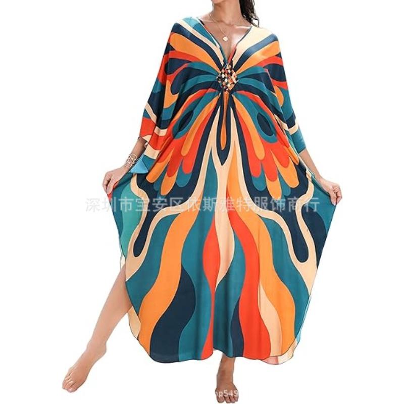

Beach blouse, loose robes, holiday outerwear, Mrs. Biropol dress One size