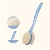Double-sided Mud Rubbing, Long-handled Soft Bristles, Bath Brushes, Back Rubbing, Body Massage, Exfoliation, 2-in-1 Bath and Bath Bomb Brush