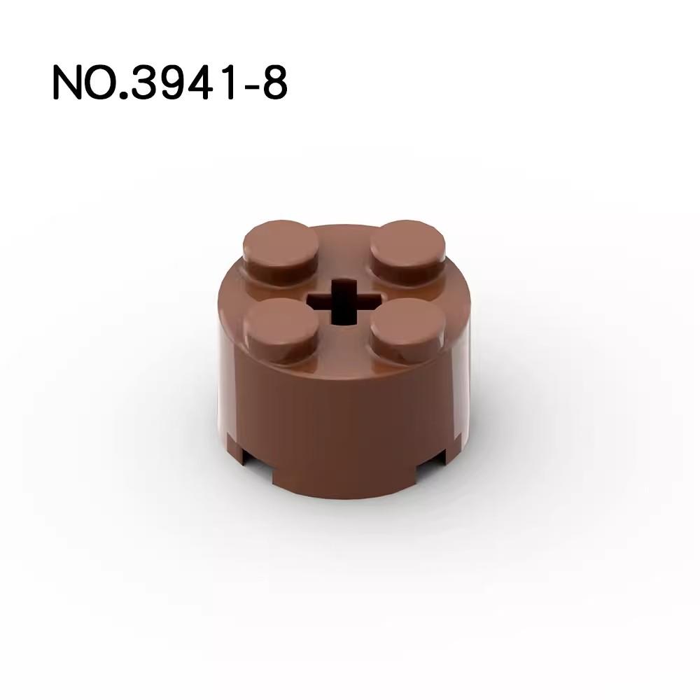 20Pcs MOC Parts 3941 6143 Brick Round 2 x 2 with Axle Hole Compatible Bricks DIY Assmble Building Blocks Particle Kid Toy Gift