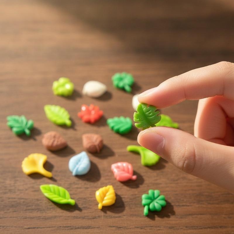 20Pcs Kawaii Cute Mixed Mini Leaves Flat Back Resin Cabochons For Scrapbooking Diy Jewelry Craft Decoration Accessories