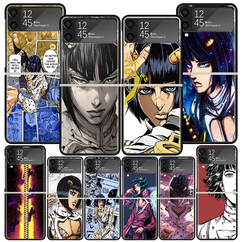 JoJo Adventure Bruno Buccellati Phone Case For Samsung Z Flip 7 6 5 4 3 Galaxy ZFlip7 ZFlip6 ZFlip5 ZFlip4 ZFlip3 5G Print Cover