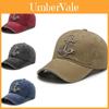 Stylish Men's Baseball Cap With Unique Embroidered Anchor Design For Spring And Autumn Seasons