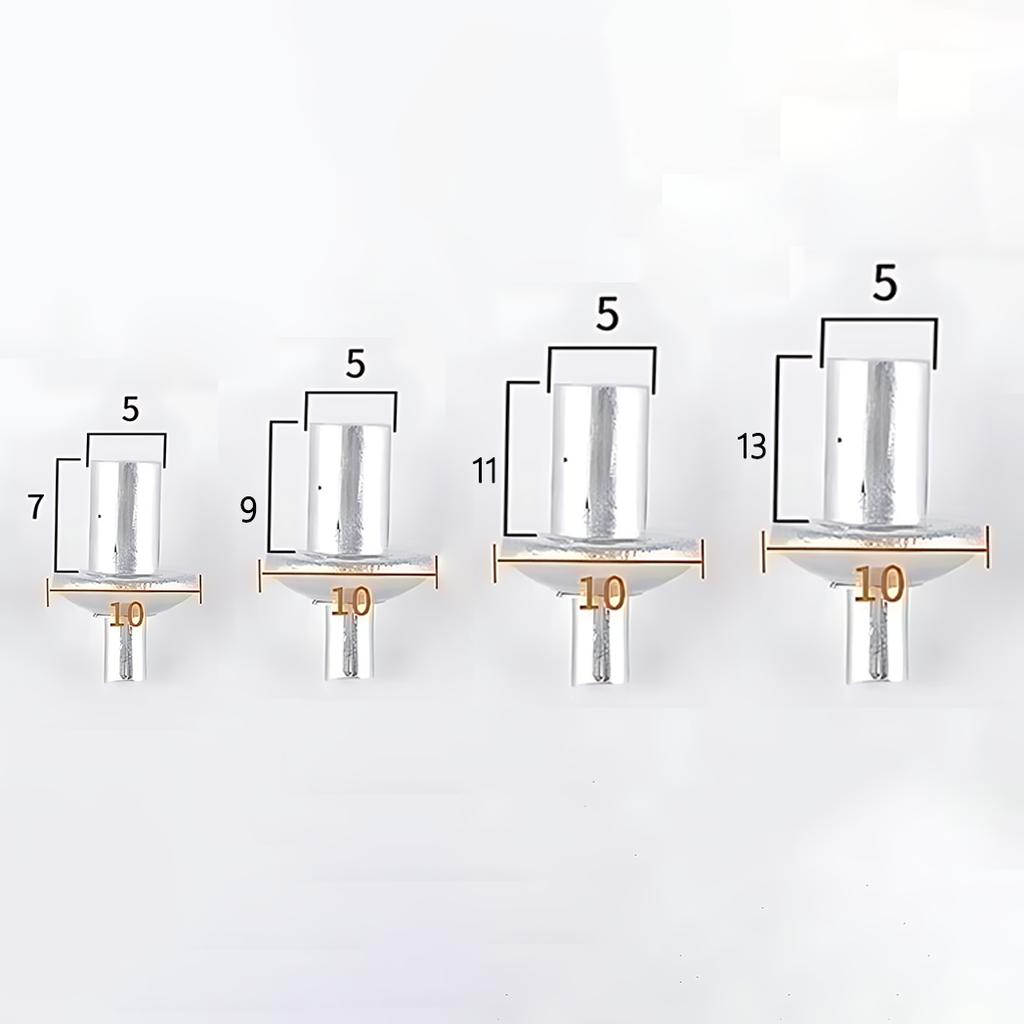 10-100PCS Aluminum Hammer Drive Rivets with Flat Round Head for Fast Metal To Plastic Fastening and Sheet Material Bonding