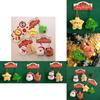 Christmas Santa Plush Toy With Star Tree Design For Holiday Gift Decor
