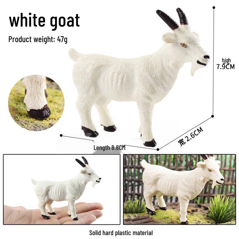 Livestock and Wildlife Animal Model Toy Figures: Pig, Dog, Sheep, Horse, Cow, Buffalo
