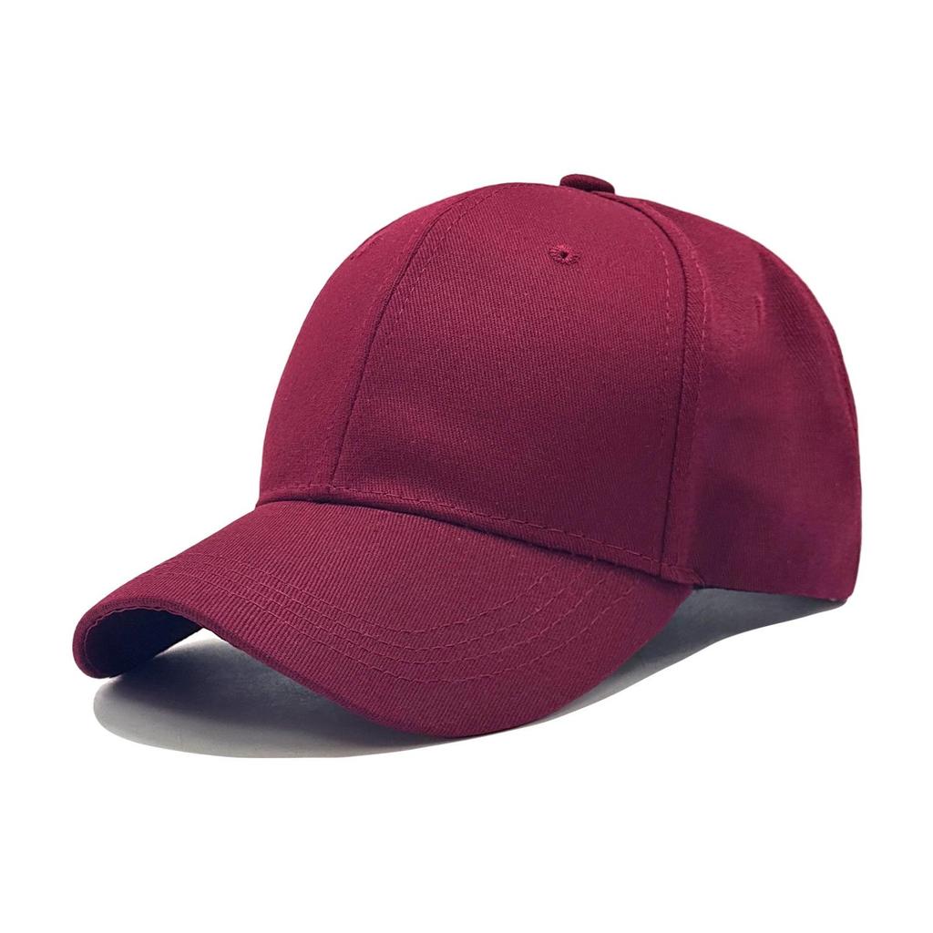 Stijlvolle effen katoenen baseballpet met zonbescherming en geborduurd ontwerp