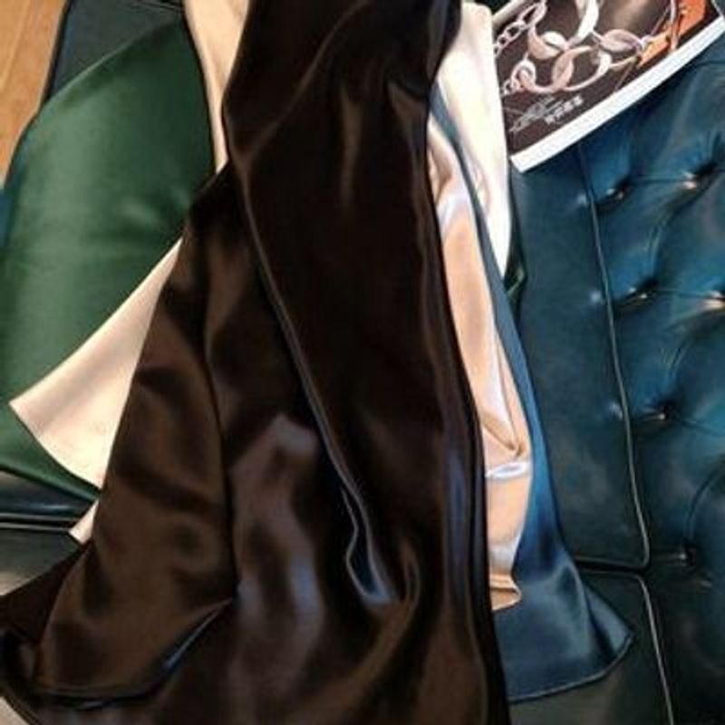 

Платье-майка Сексуальное Летнее Внутреннее Французский Стиль Атлас V-образный вырез Однотонное Модное Европейский и Американский Стиль Свободное Большого Размера Платье Black(Large card size) M