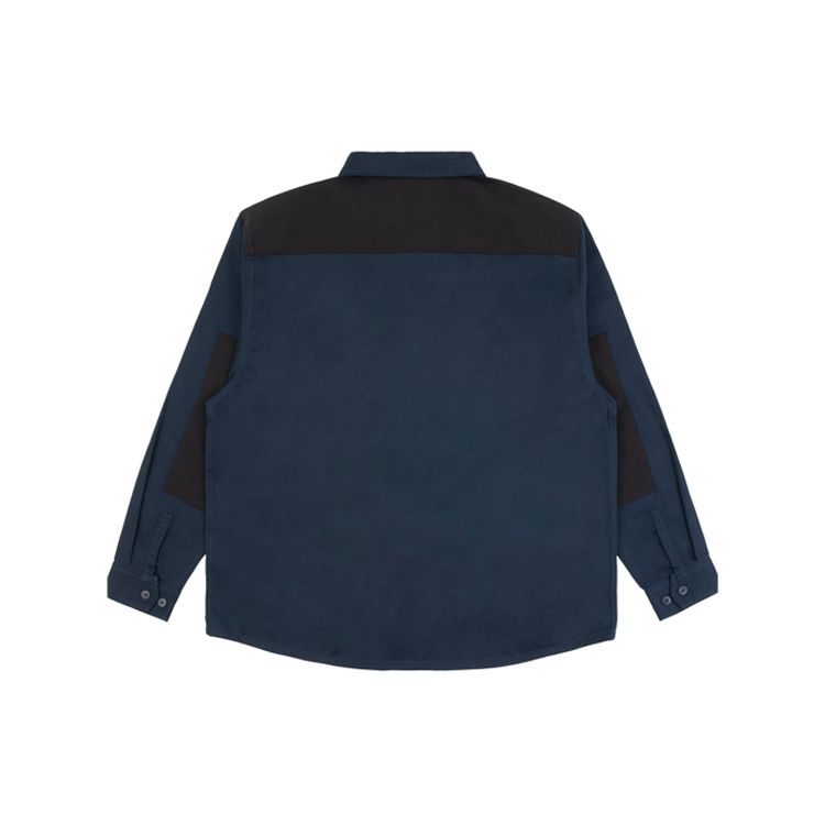 Carhartt WIP Color Block Pocket Decor Long Sleeve Shirt Men shirts Blue CHXSTA192013DNYX
