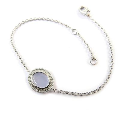 [N7117] - Silbernes Lavendelarmband „Linda“