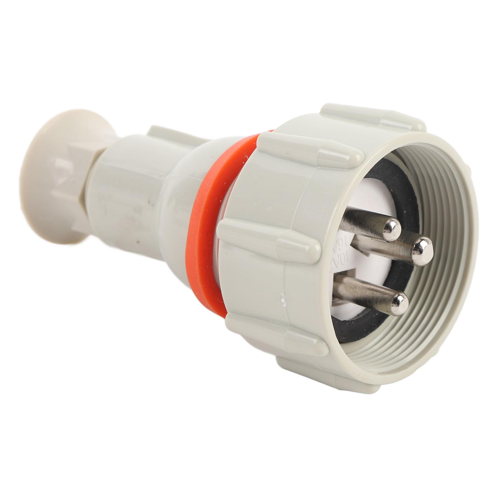 

Морская вилка Нейлоновая водонепроницаемая Высокая электропроводность Повышенная безопасность 3-контактный разъем питания для лодки для палубы каюты