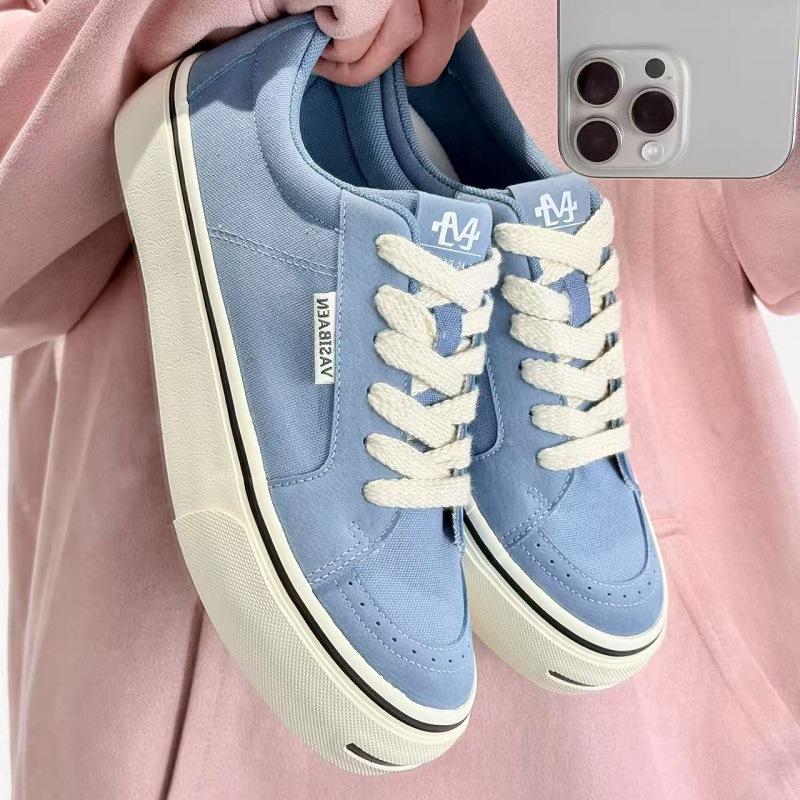 Summer new canvas shoes Korean version trendy versatile student street shots ins Hong Kong style smiles