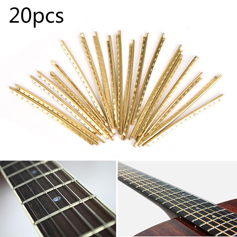 20Pcs/Set Fingerboard Frets Brass Fret Wire For Bass Acoustic Guitar