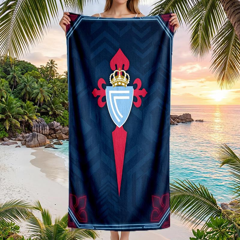 Celta Vigo FC Druck Schnelltrocknendes Strandtuch Mikrofaser Saugfähig Tragbares Reise-Schwimmtuch