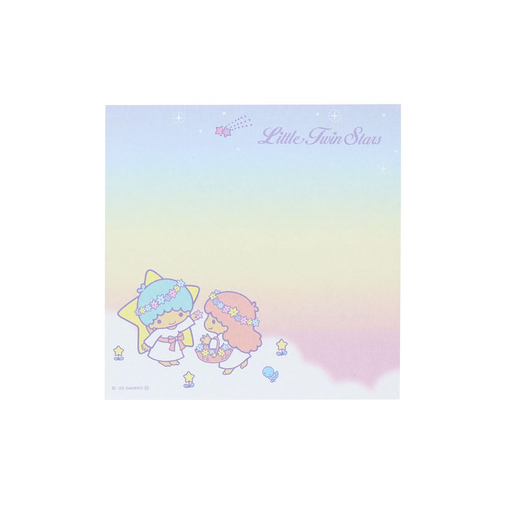 Stationery Sanrio Characters Little Twin Stars Square Memo S2849232 Sun-Star Pad, Lavender,