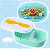 Anpanman Bento 1 Dishwasher and Microwave Includes Made in Blue Box, Tier, Safe, Fork, Japan, 270ml, (Bento Box, Balanced)
