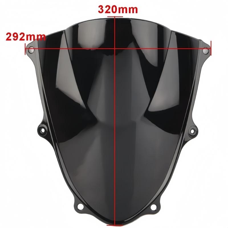 Para-brisa de Motocicleta Bolha Dupla Para-brisa Carenagem Defletor de ar Para Suzuki GSXR 1000 GSXR1000 K17 2017-2018
