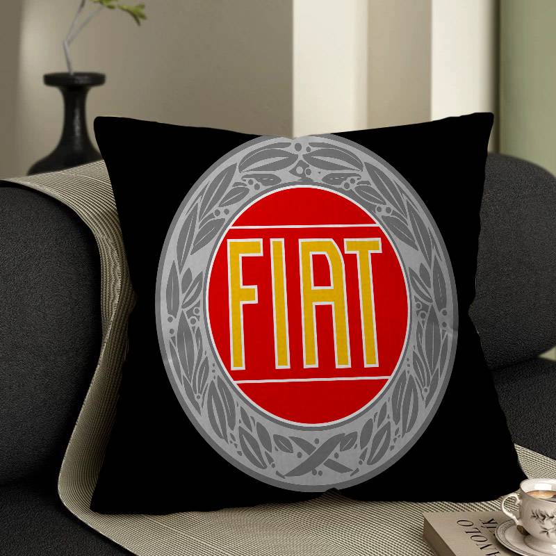 F_Fiats Logo Pillow Gift Home Office Decoration Bedroom Sofa Car Cushion Cover Case 45x45