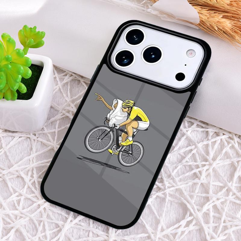 Cycling Bike Phone Case for iPhone 17 Air 16 15 11 12 14 13 Pro Max Shockproof Cover