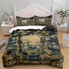 Antique Egyptian Hieroglyphs N Deities Duvet Cover Set King Queen Double Full Twin Single Size Bed Linen Set