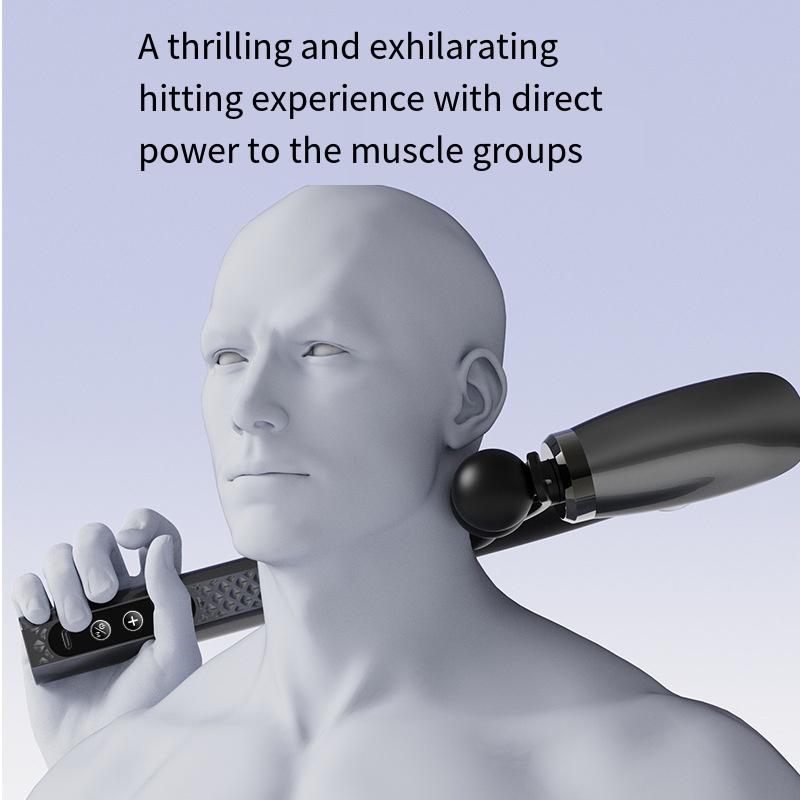 Xiaomi Smart Electric Fascia Gun Rechargeable Handle Bent Long Handle Muscle Relaxation Massager Home Back Muscle Relief Christmas Gift
