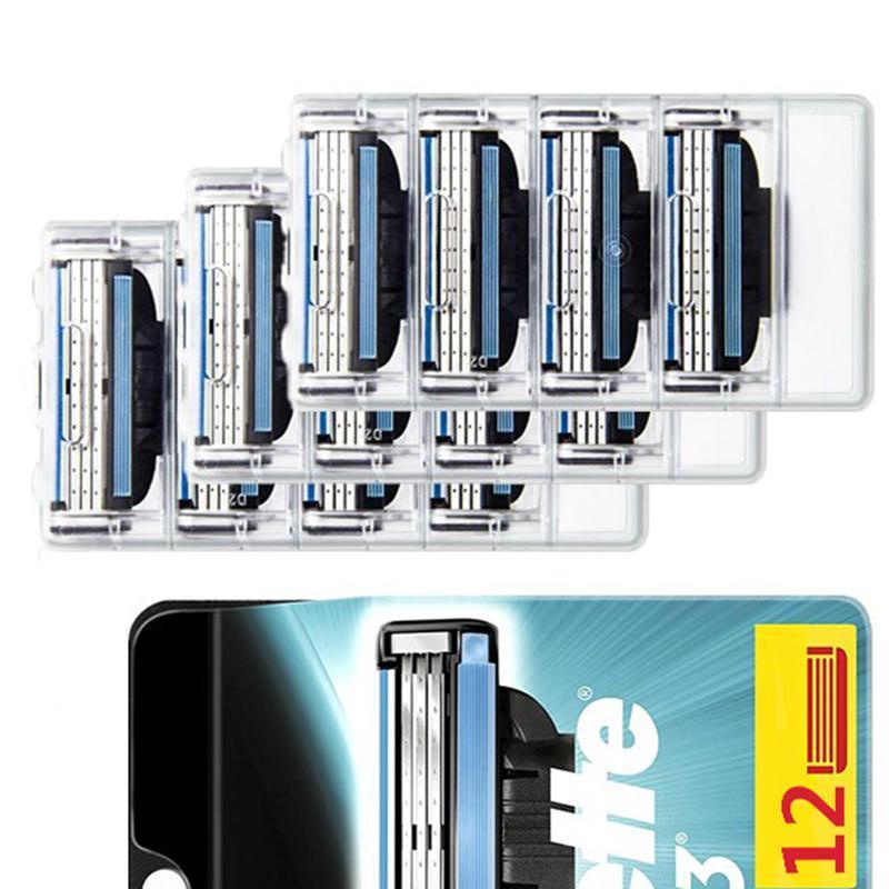 

12 шт. кассеты для бритья Mache 3 Blade для мужчин, сменные лезвия для бритья Mache 3