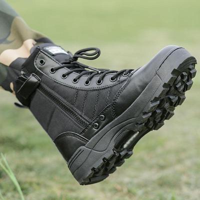 Unisex Tactical Combat and Hiking Boots - High Top, Warm, Autumn/Winter, Martin Style, Desert Ready