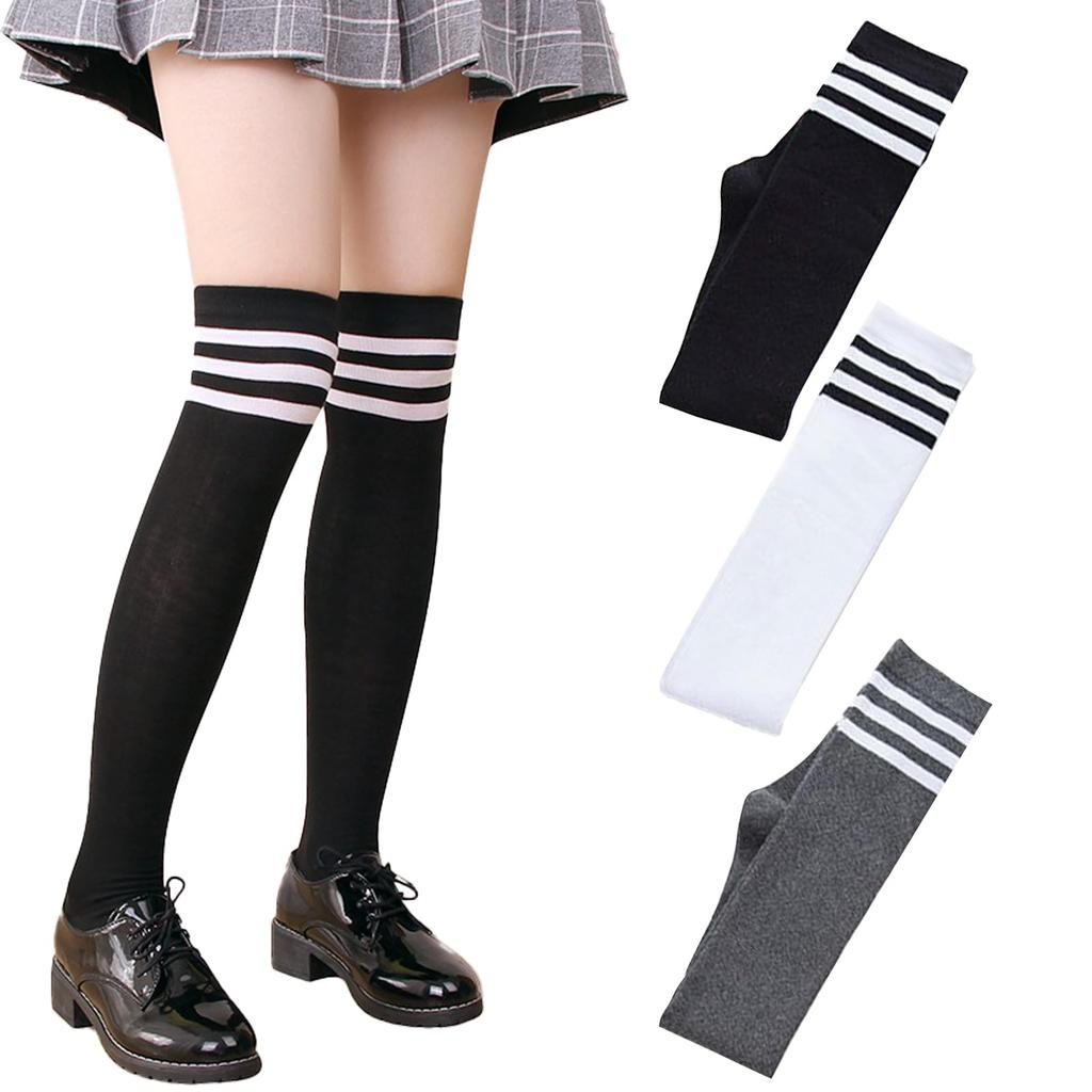 VIXA Compression Keeps Feet Perfect for Set Women's Knee-High Socks, Cotton, Leg-Lengthening Socks, Comfortable, Warm, Uniforms, Cute,