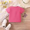 Toddlers Shirt Kids Clothes and Girls Summer Short Sleeved Printed Casual T-shirt Girl Tops
