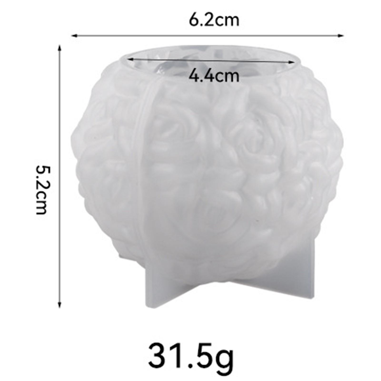 

Большие формы для свечей в виде шара розы, силиконовая форма для свечей в виде цветка розы, форма для цветка ко Дню святого Валентина, инструмент для литья из смолы, форма для поделок своими руками