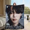 Blanket Flannel singer warm comfort  soft plush blanket for J-Jimin sofa idol living room Kpop office bedroom travel gift